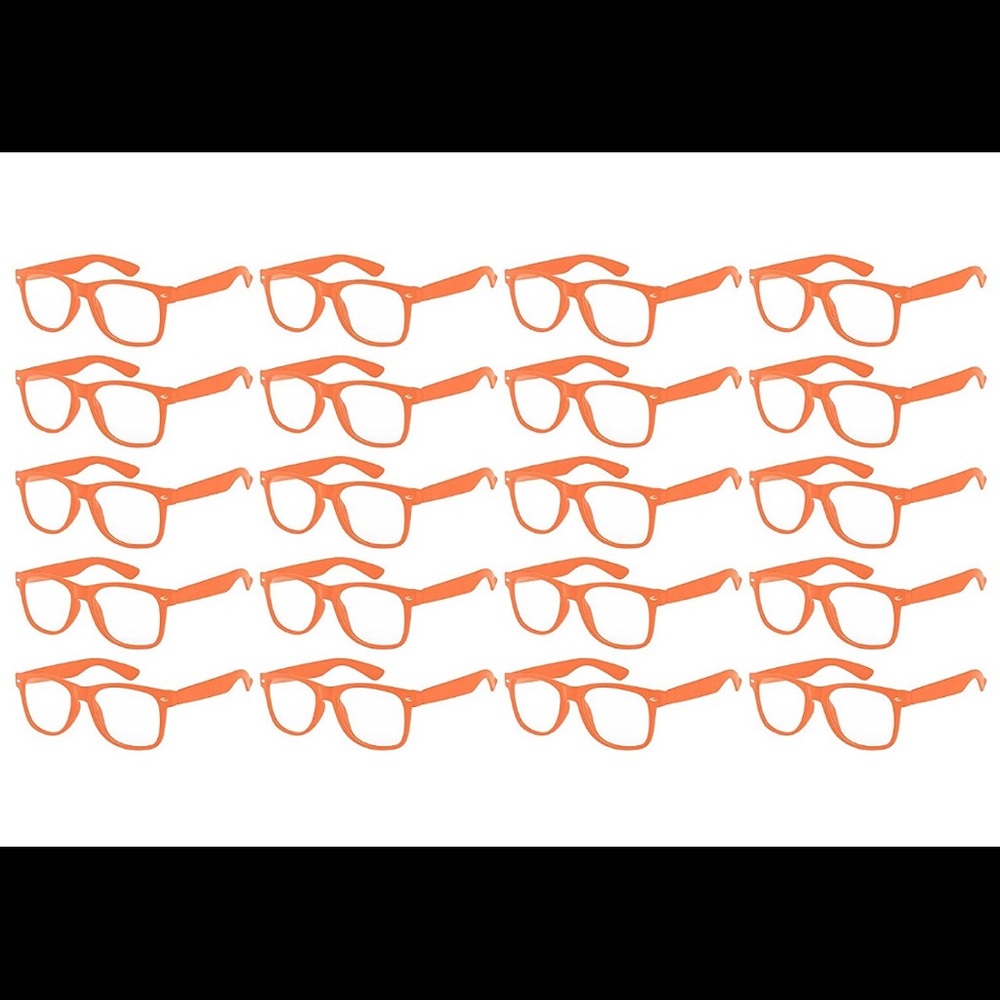 Orange Blippi Glasses Kids 3-10 Years BNWT 1 PAIR